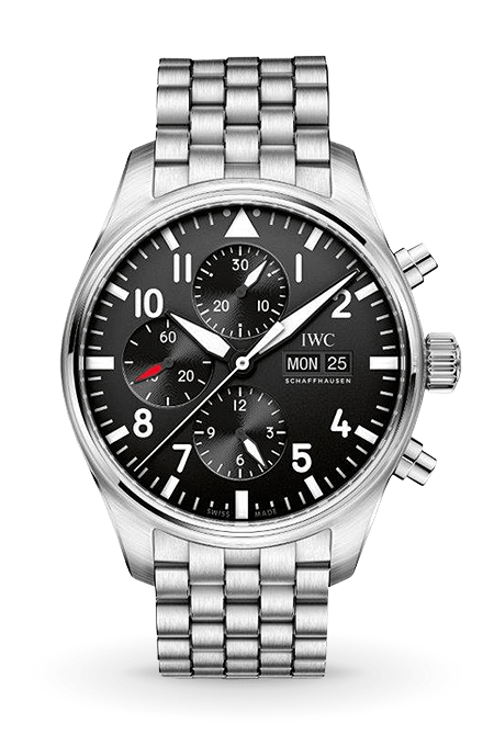 IWC Pilot's Watch Chronograph IW377710 Shop now in Canberra, Perth, Sydney, Sydney Barangaroo, Melbourne, Melbourne Airport & Online