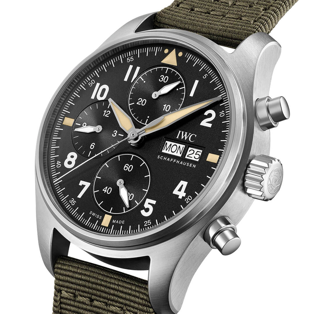 IWC Pilot’s Watch Chronograph Spitfire IW387901 Shop now in Canberra, Perth, Sydney, Sydney Barangaroo, Melbourne, Melbourne Airport & Online