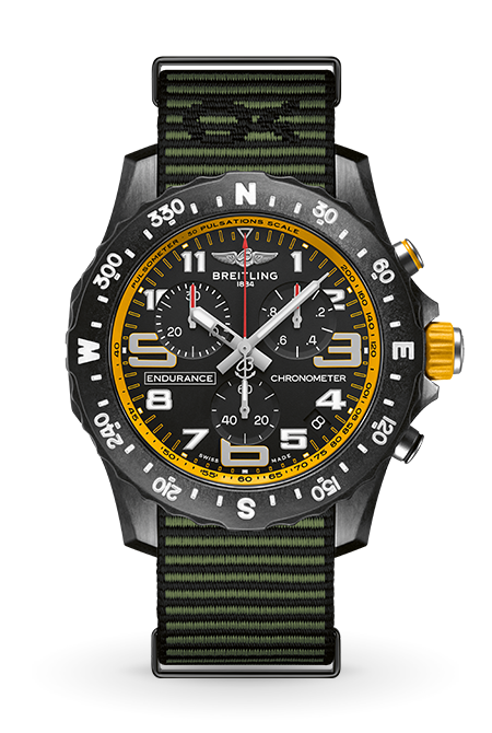 19_Endurance-Pro-with-a-yellow-inner-bezel-and-green-Outerknown-ECONYL-yarn-NATO-strap_X82310A41B1S1_142W