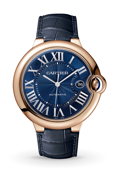 BALLON BLEU DE CARTIER WATCH 42mm Rose Gold Leather Watches of Switzerland