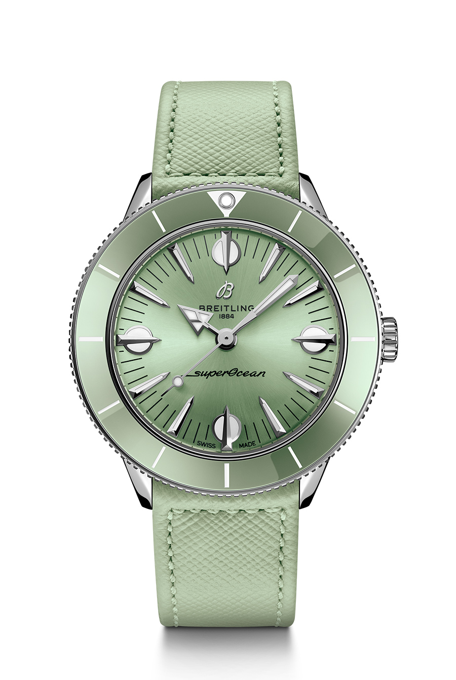 SUPEROCEAN HERITAGE ’57 PASTEL PARADISE 38MM GREEN A10340361L1X1