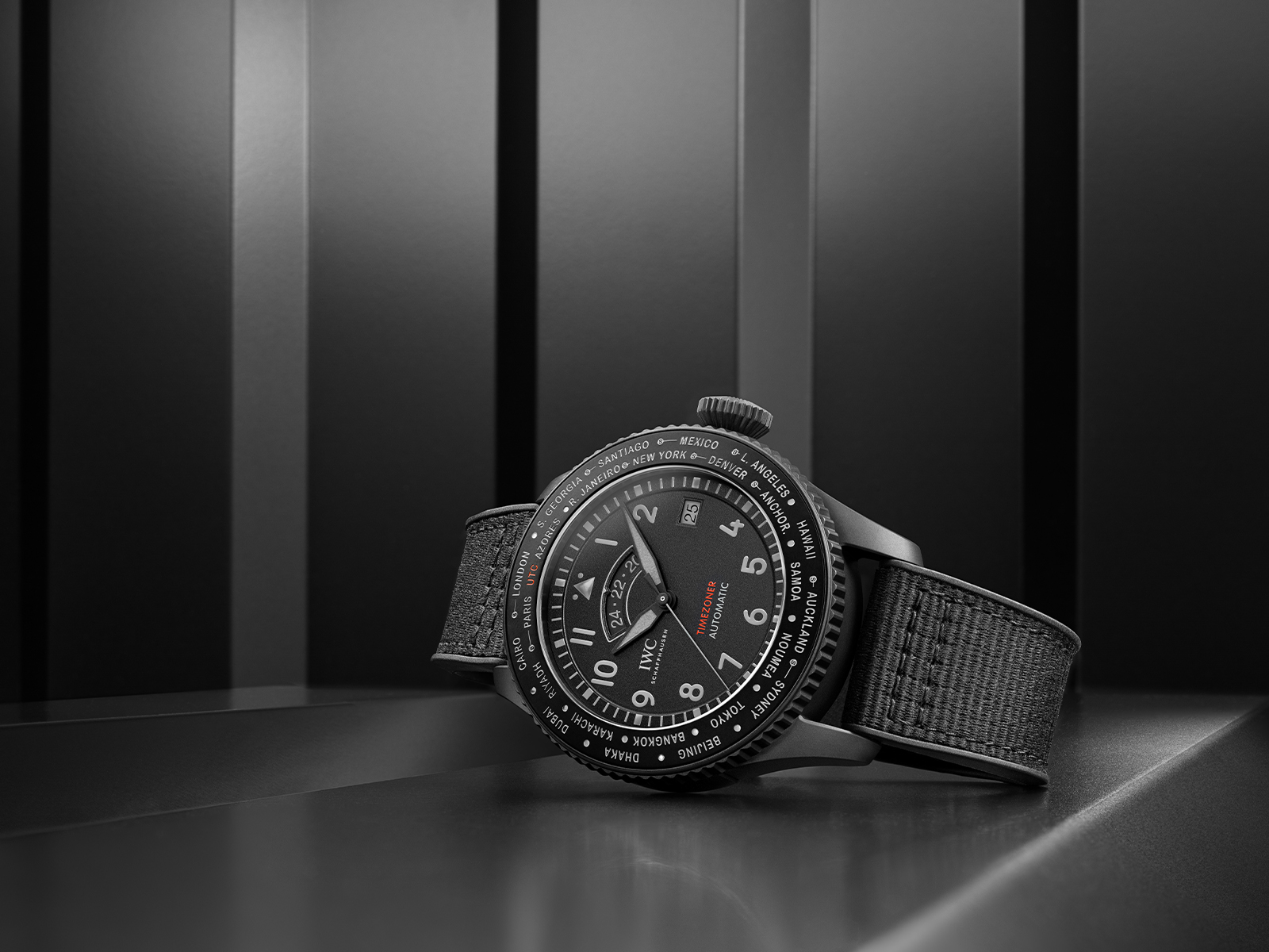 IWC Pilot’s Watch Timezoner TOP GUN Ceratanium edition