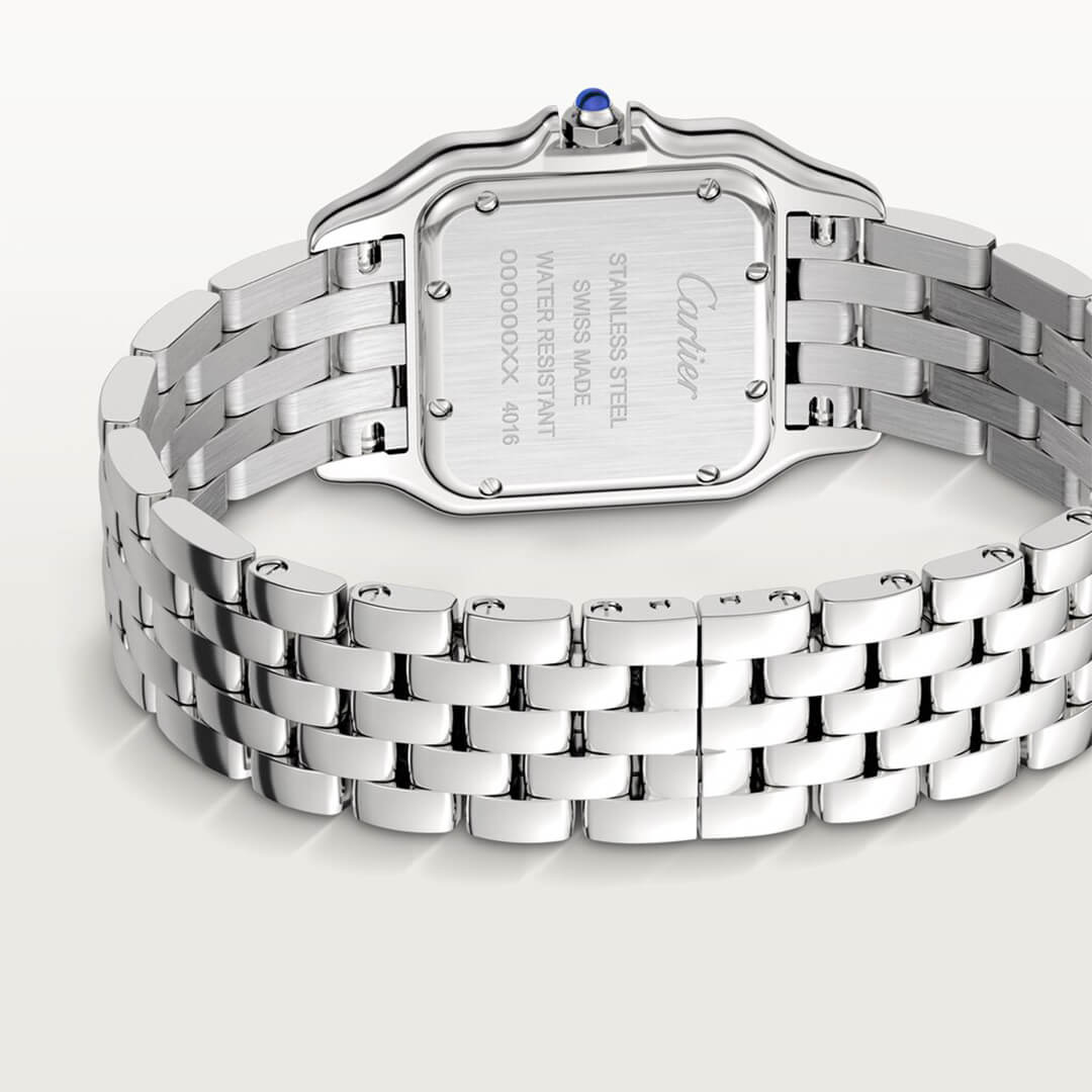 Cartier stainless steel water resistant swiss made best sale