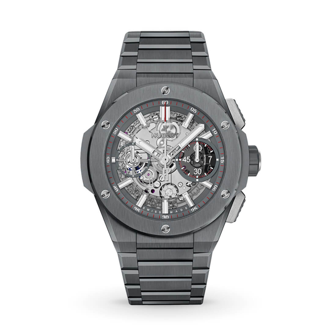 HUBLOT Big Bang Integral Grey Ceramic 451.FX.6923.FX Shop HUBLOT now in Melbourne Airport, Perth, Sydney and Sydney Barangaroo.