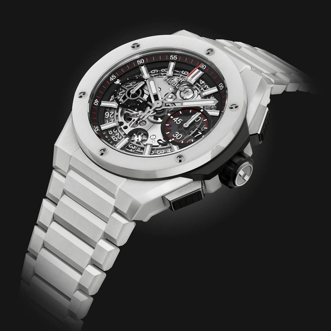 HUBLOT Bang Integral White Ceramic 451.HX.1123.HX Shop HUBLOT now in Melbourne Airport, Perth, Sydney and Sydney Barangaroo.