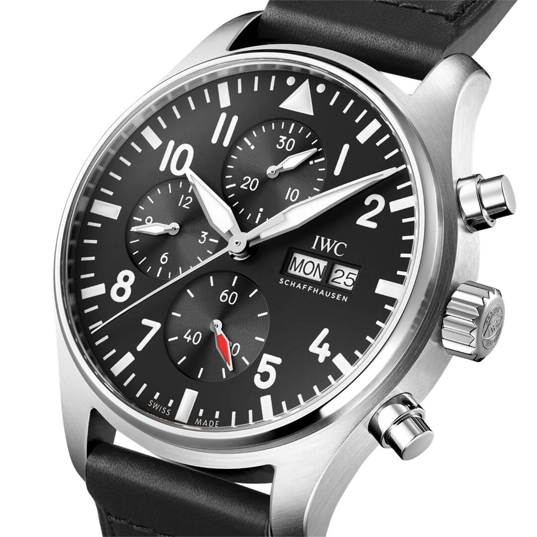 IWC Pilot's Watch Chronograph IW378001 Shop IWC now at Melbourne, Melbourne Airport, Perth, Canberra, Sydney, Sydney Barangaroo and Online.