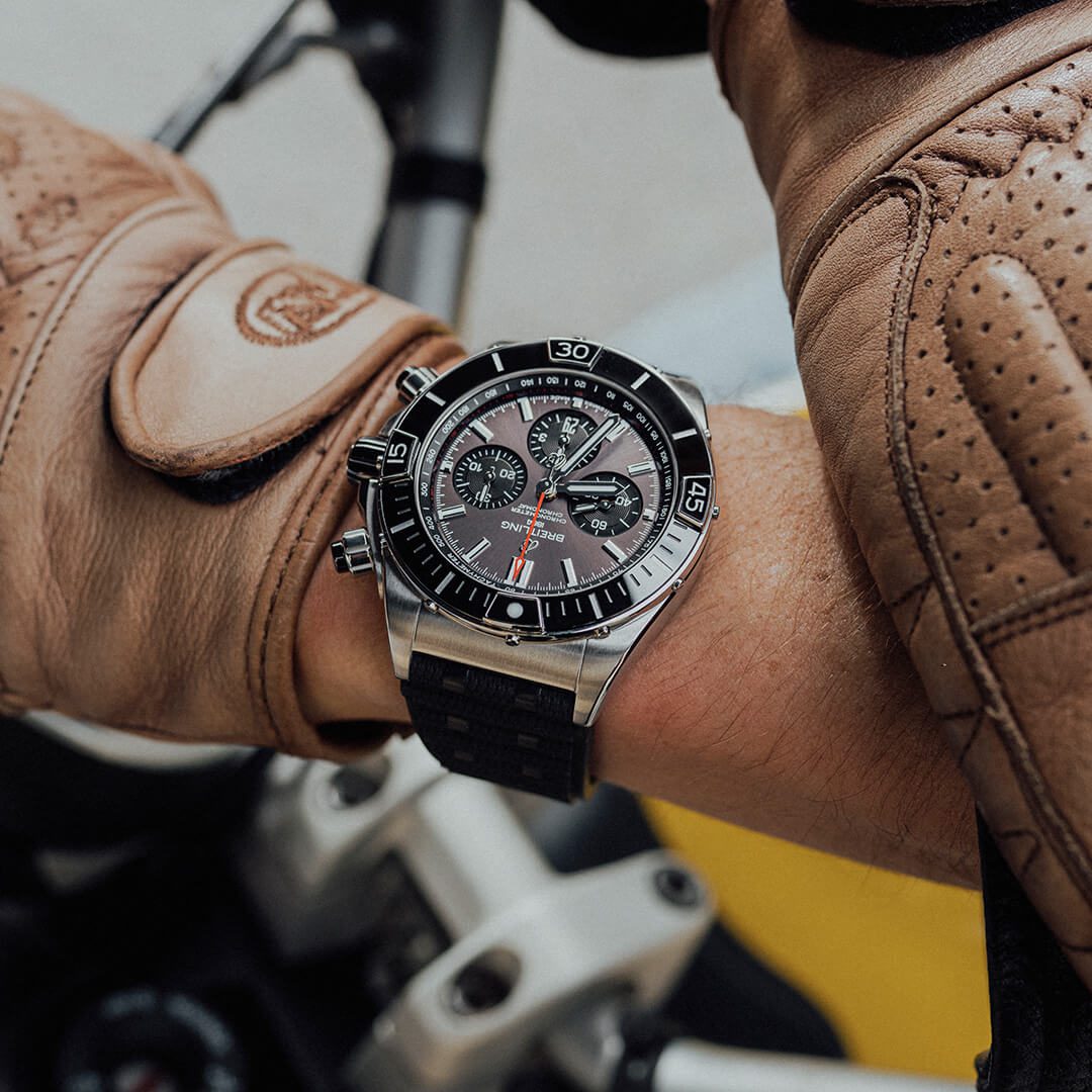 Watches of Switzerland 25th Anniversary x Breitling Super Chronomat B01 Chronograph 44 AB01365A1Q1S1 Shop Now In Canberra, Perth, Melbourne, Melbourne Airport, Sydney, Sydney Barangaroo & Online