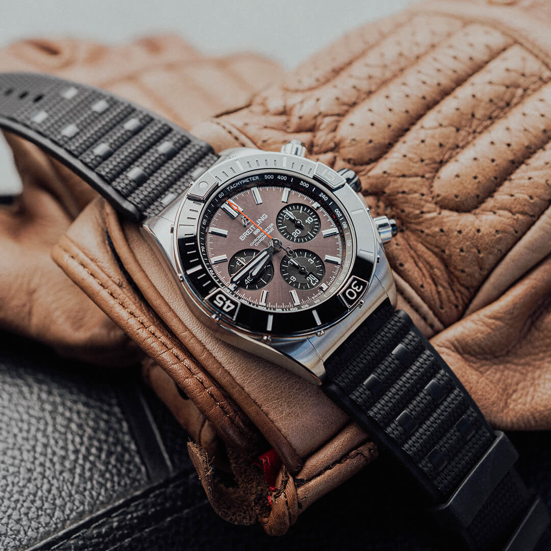 Watches of Switzerland 25th Anniversary x Breitling Super Chronomat B01 Chronograph 44 AB01365A1Q1S1 Shop Now In Canberra, Perth, Melbourne, Melbourne Airport, Sydney, Sydney Barangaroo & Online