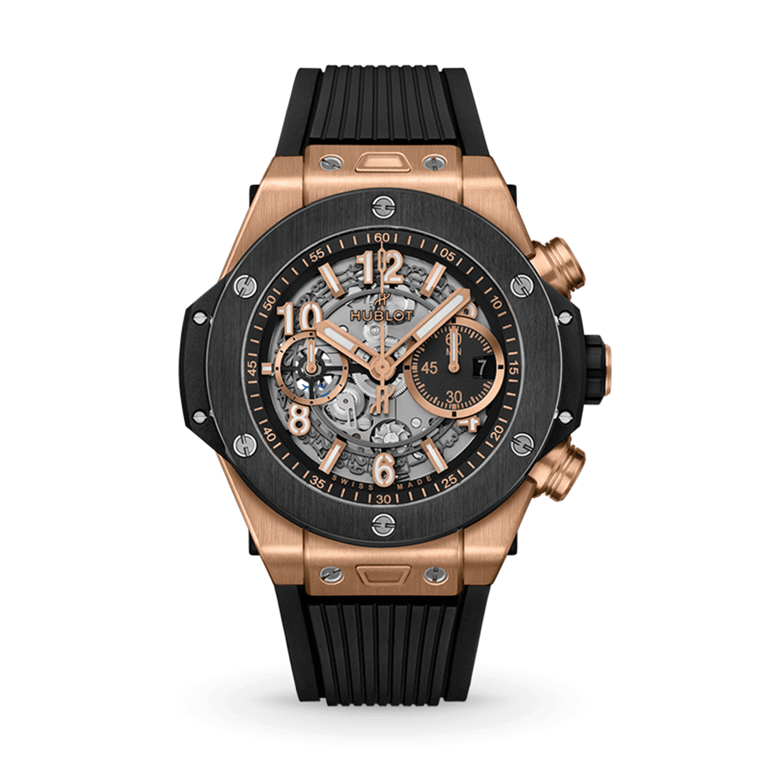 HUBLOT Big Bang Unico King Gold Ceramic 421.OM.1180.RX Shop HUBLOT at Watches of Switzerland Perth, Sydney and Melbourne Airport.