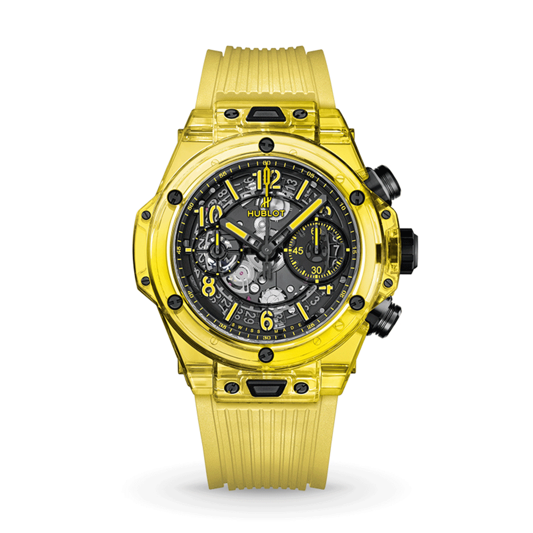 HUBLOT Big Bang Unico Yellow Sapphire 441.JY.4909.RT Shop HUBLOT at Watches of Switzerland Perth, Sydney and Melbourne Airport.