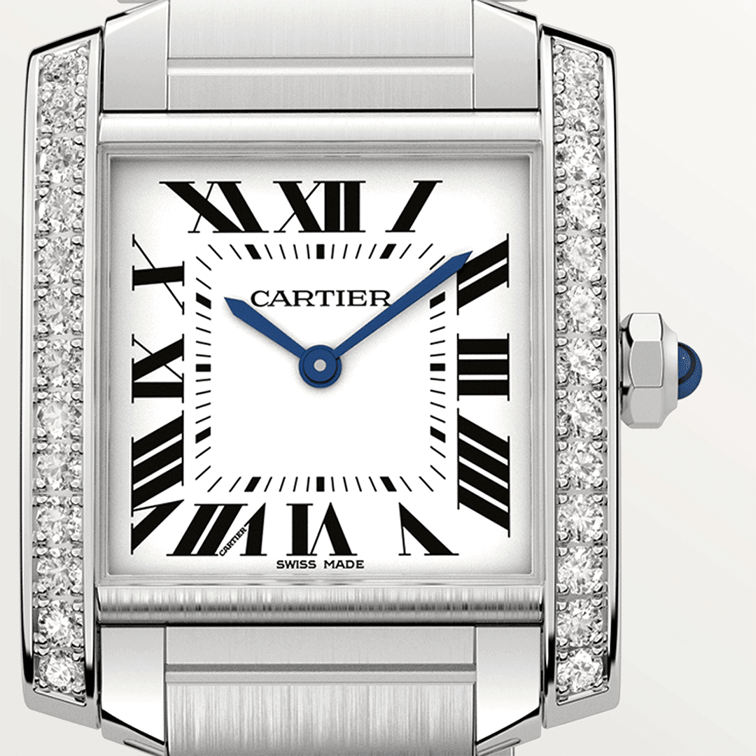 Cartier Tank Française Watch W4TA0009 Shop Cartier at Watches of Switzerland Canberra, Melbourne, Melbourne International Airport, Perth, Sydney, Sydney Barangaroo and Online.