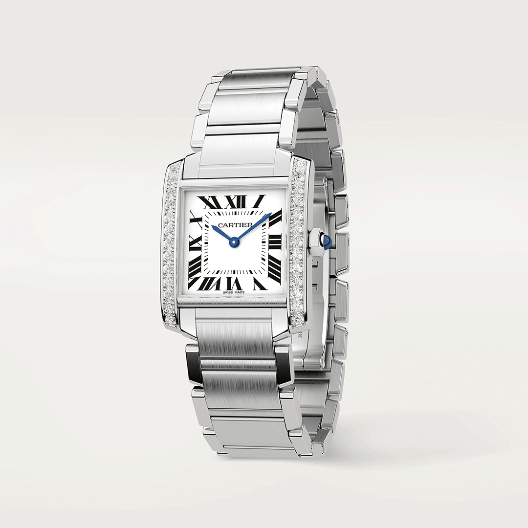 Cartier Tank Française Watch W4TA0009 Shop Cartier at Watches of Switzerland Canberra, Melbourne, Melbourne International Airport, Perth, Sydney, Sydney Barangaroo and Online.