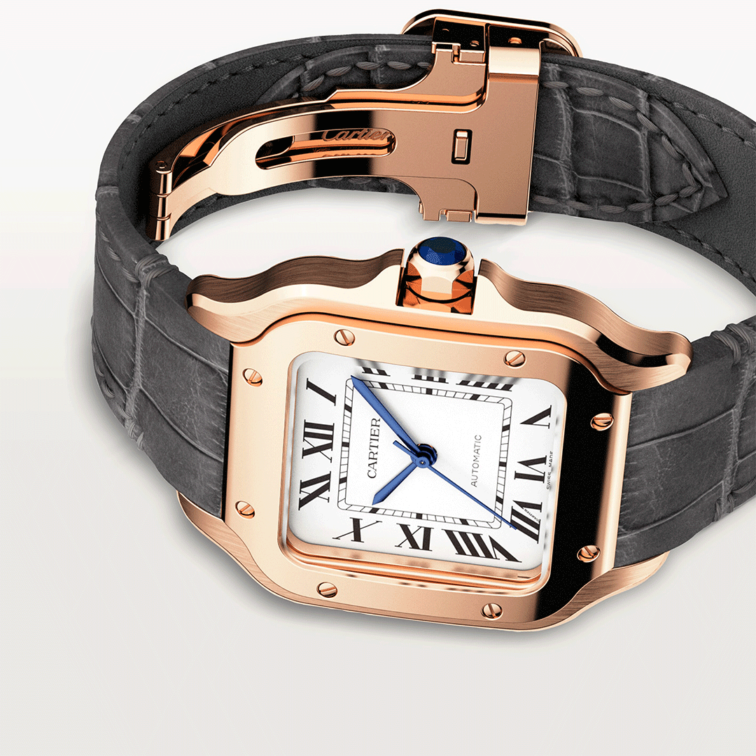 Santos De Cartier Watch WGSA0028 Shop Cartier at Watches of Switzerland Canberra, Melbourne, Melbourne International Airport, Perth, Sydney, Sydney Barangaroo and Online.