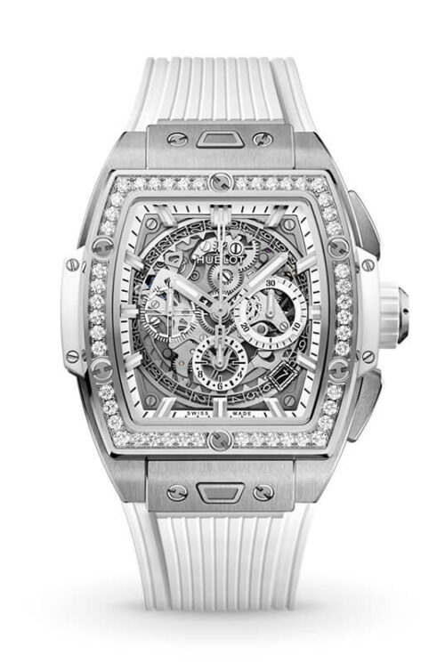 HUBLOT Spirit Of Big Bang Titanium White Diamonds 642.NE.2010.RW.1204 Shop HUBLOT at Watches of Switzerland Perth, Sydney and Melbourne Airport.