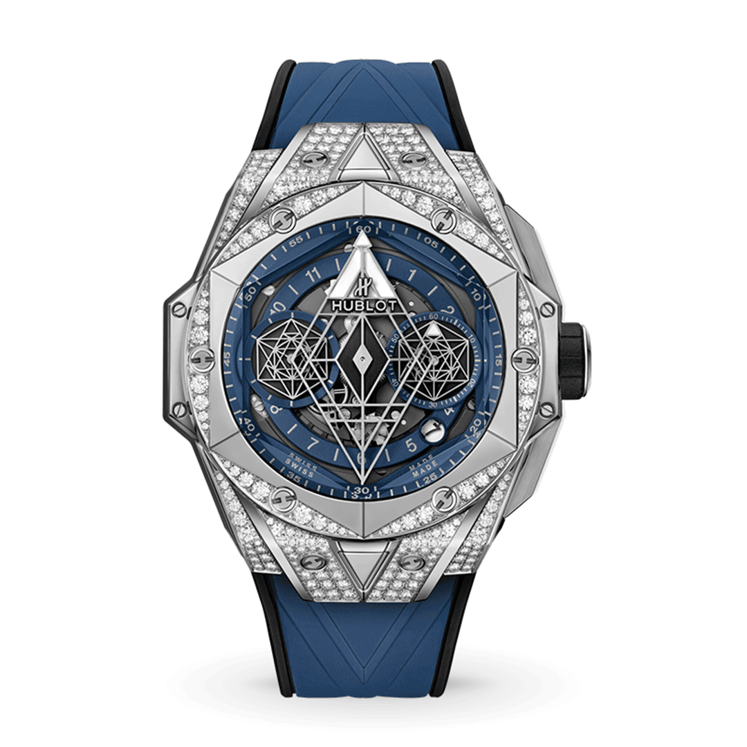 Hublot Big Bang Sang Bleu II Titanium Blue Pavé 418.NX.5107.RX.1604.MXM20 Shop HUBLOT at Watches of Switzerland Perth, Sydney and Melbourne Airport.