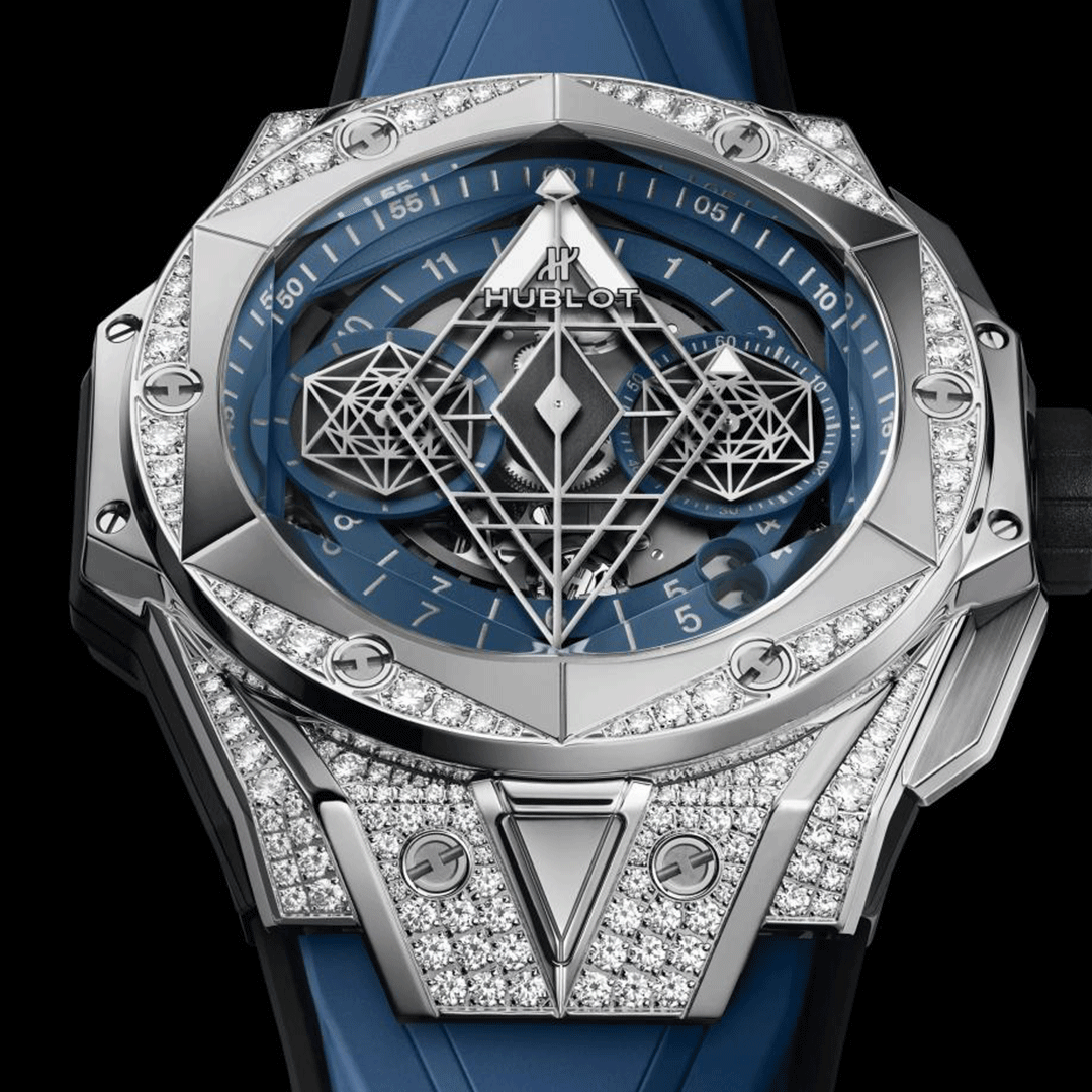 Hublot Big Bang Sang Bleu II Titanium Blue Pavé 418.NX.5107.RX.1604.MXM20 Shop HUBLOT at Watches of Switzerland Perth, Sydney and Melbourne Airport.