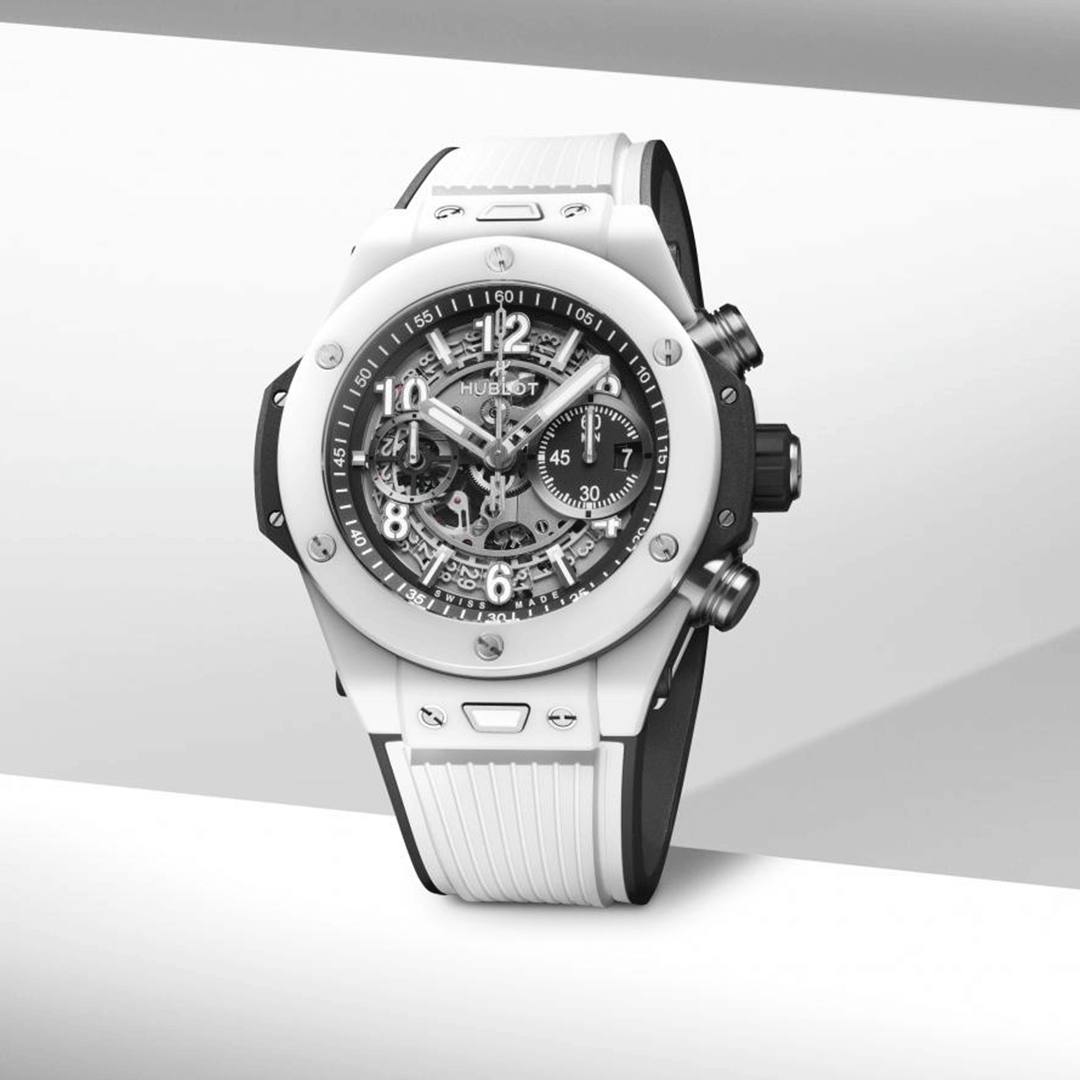 Hublot Big Bang Unico White Ceramic 421.HX.1170.RX Shop HUBLOT at Watches of Switzerland Perth, Sydney and Melbourne Airport.