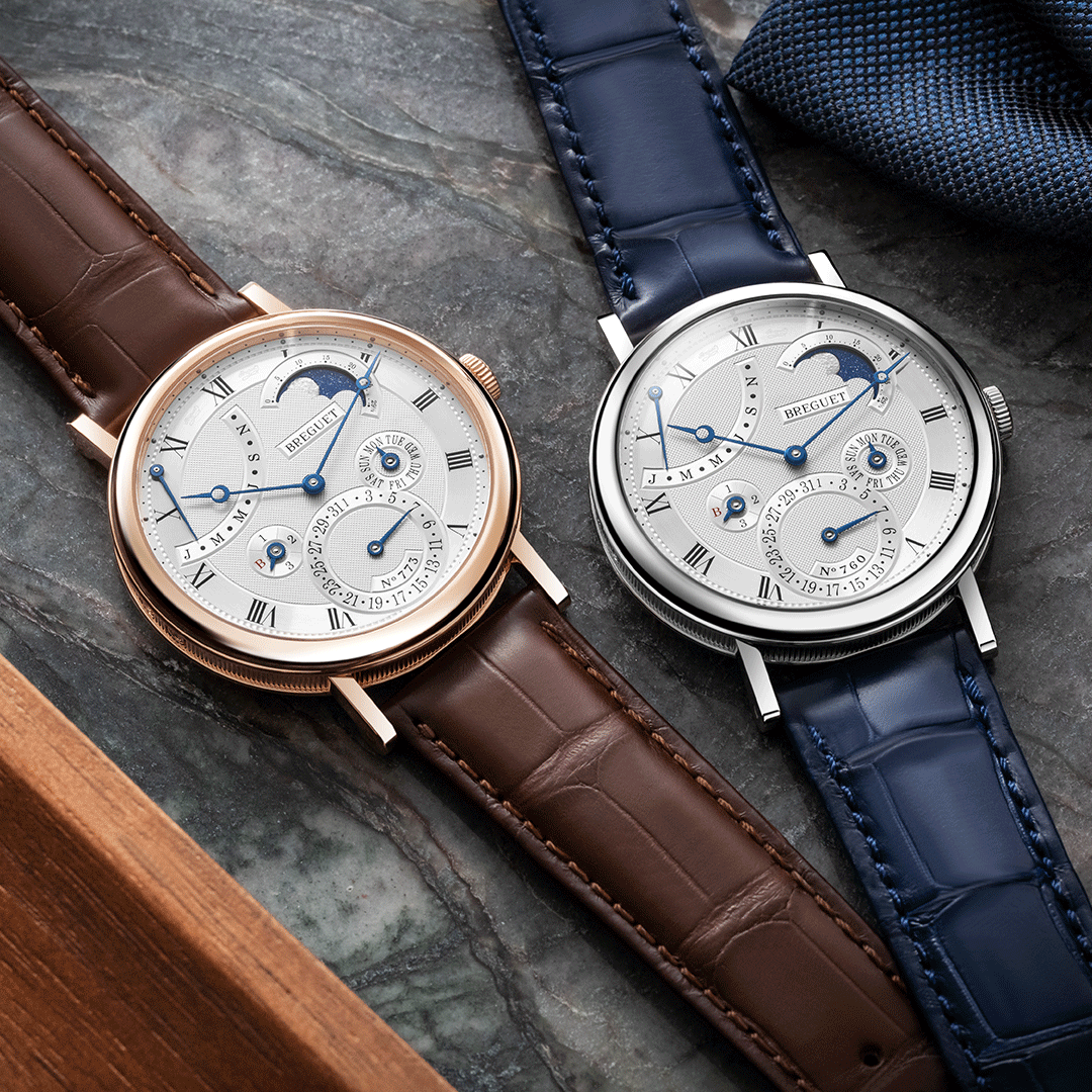 Breguet Classique Quantième Perpétuel 7327BB/11/9VU & Breguet Classique Quantième Perpétuel 7327BR/11/9VU Shop Breguet watches at Watches of Switzerland Perth, Sydney and Online.