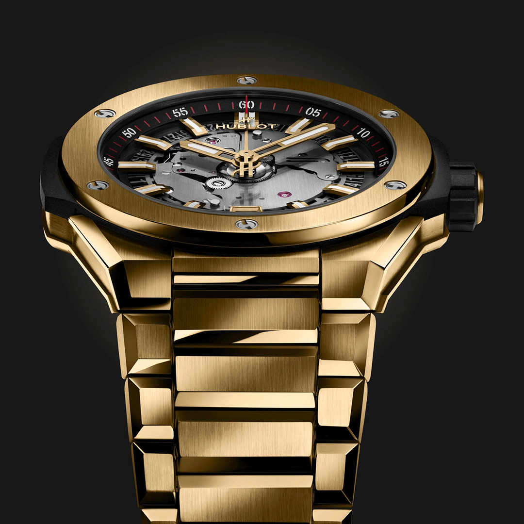 Hublot Big Bang Integrated Time Only Yellow Gold 456.VX.0130.VX Shop HUBLOT now at Watches of Switzerland Perth, Sydney and Melbourne Airport.