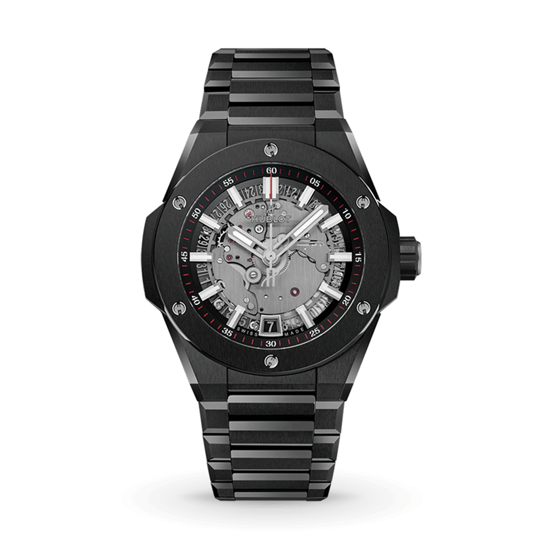 Hublot Big Bang Integrated Time Only Black Magic 456.CX.0170.CX Shop HUBLOT now at Watches of Switzerland Perth, Sydney and Melbourne Airport.