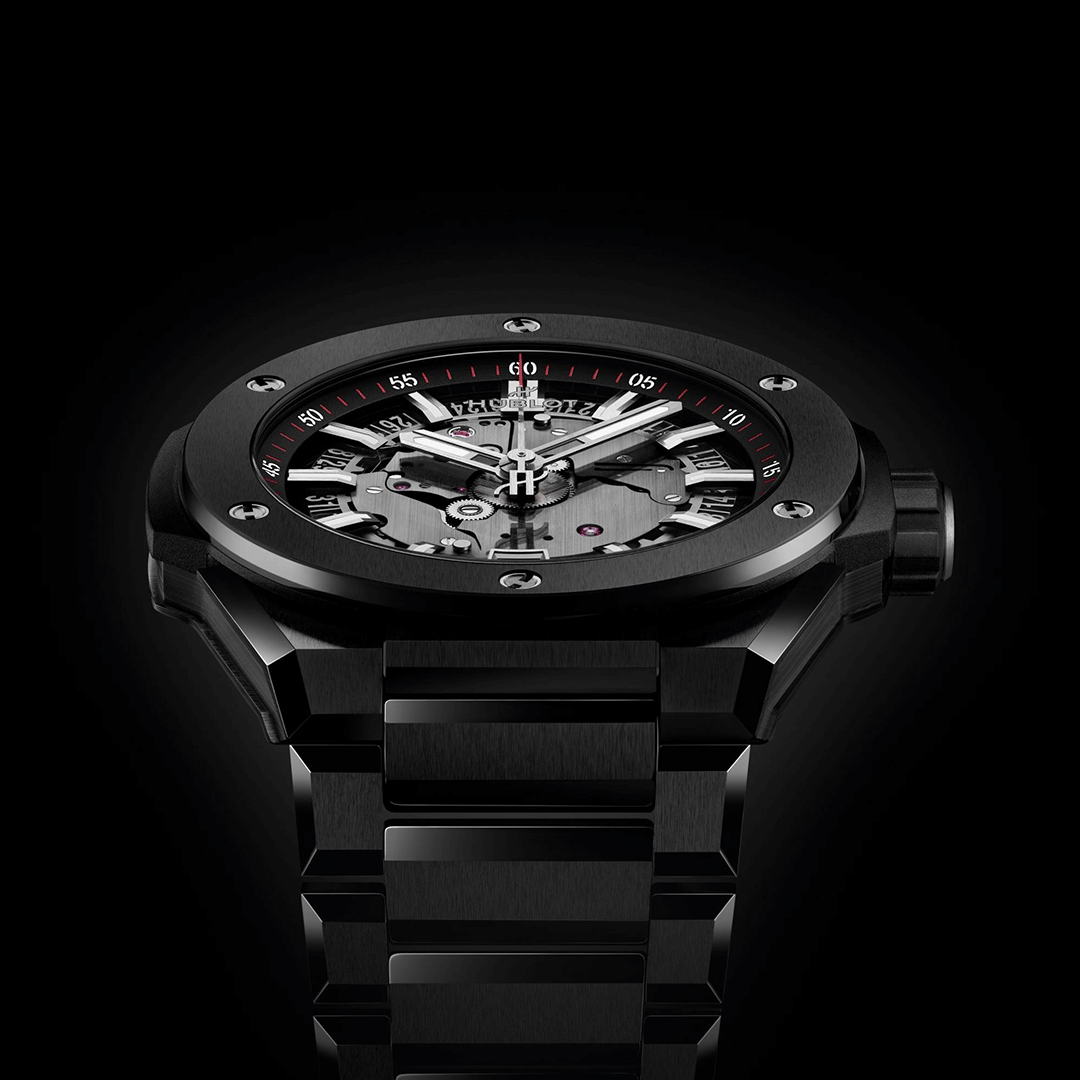 Hublot Big Bang Integrated Time Only Black Magic 456.CX.0170.CX Shop HUBLOT now at Watches of Switzerland Perth, Sydney and Melbourne Airport.