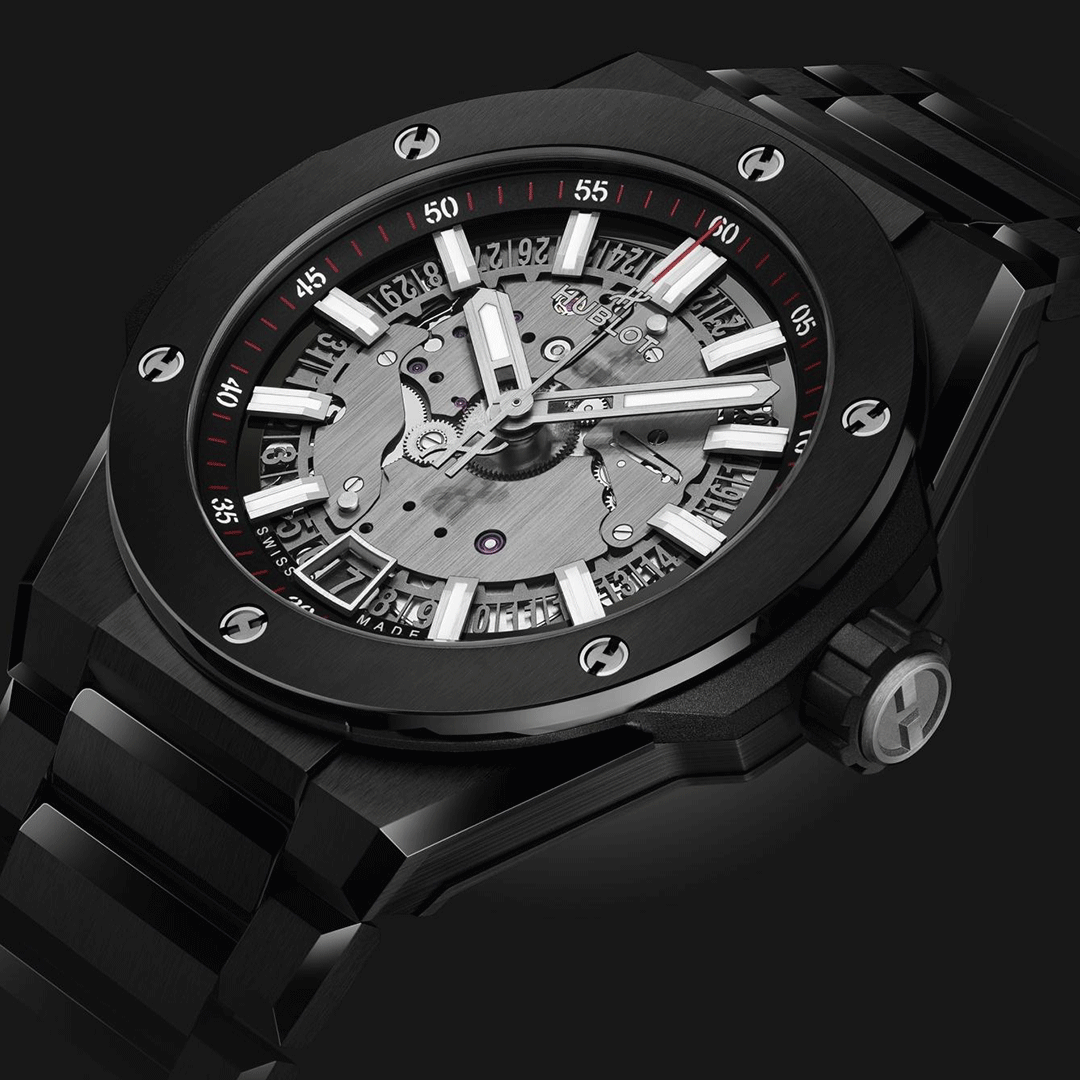 Hublot Big Bang Integrated Time Only Black Magic 456.CX.0170.CX Shop HUBLOT now at Watches of Switzerland Perth, Sydney and Melbourne Airport.