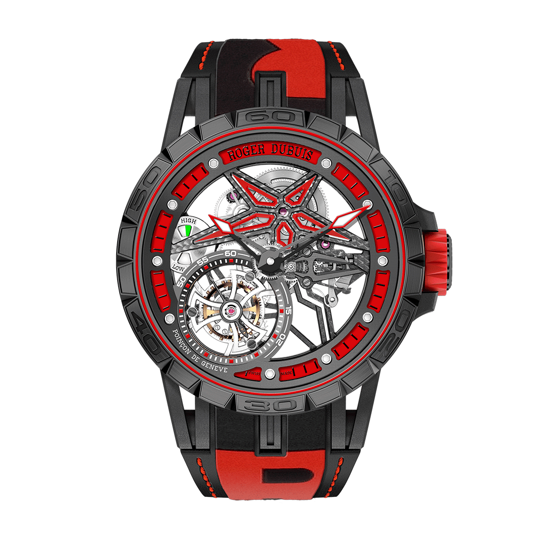 ROGER DUBUIS Excalibur Spider Pirelli Black DLC Titanium 45MM DBEX0644 Shop Roger Dubuis at Watches of Switzerland