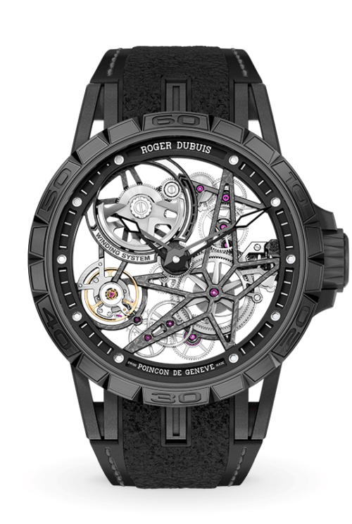 ROGER DUBUIS EXCALIBUR SPIDER PIRELLI BLACK DLC TITANIUM 45MM DBEX0826 Shop Roger Dubuis at Watches of Switzerland