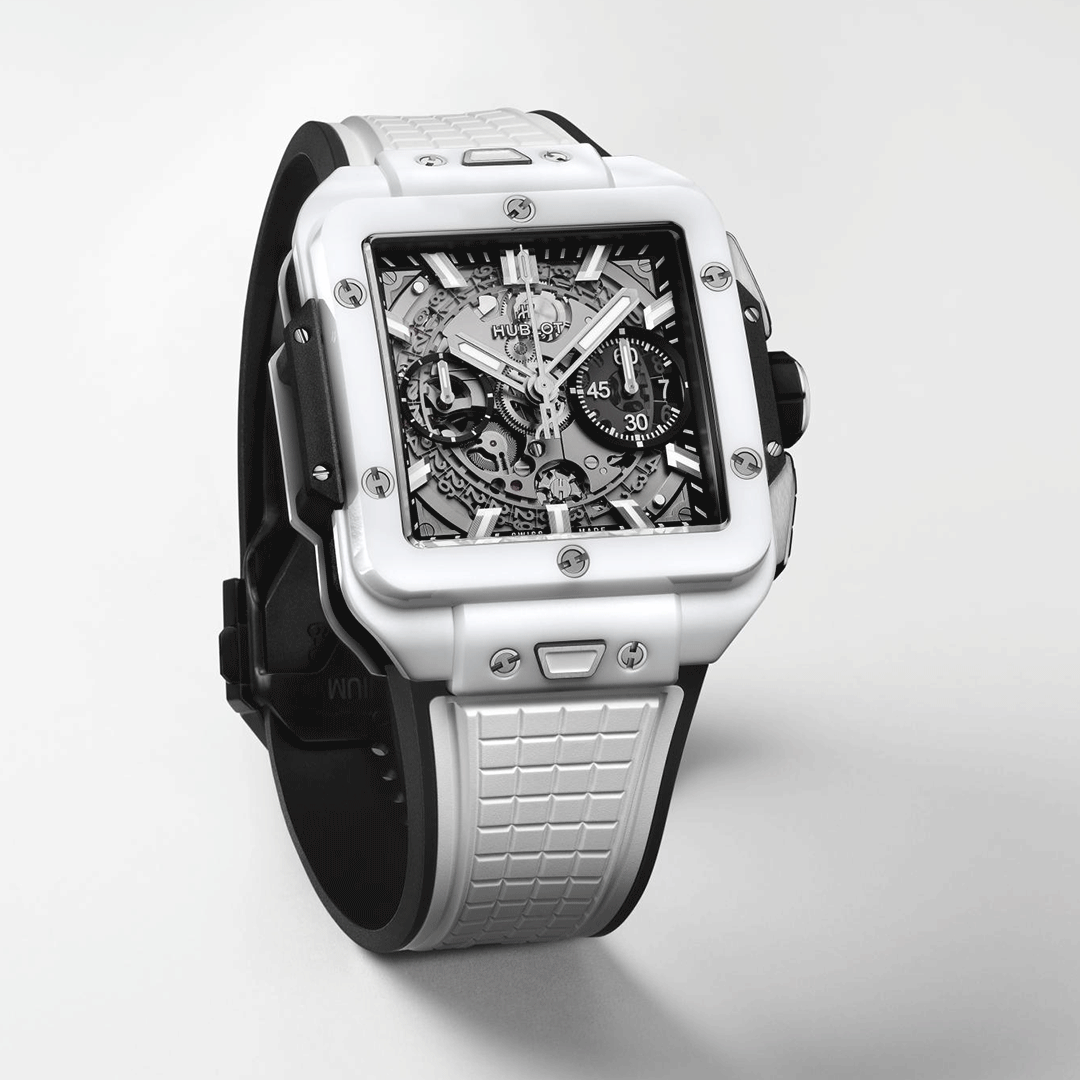 HUBLOT Square Bang Unico White Ceramic 821.HX.0170.RX