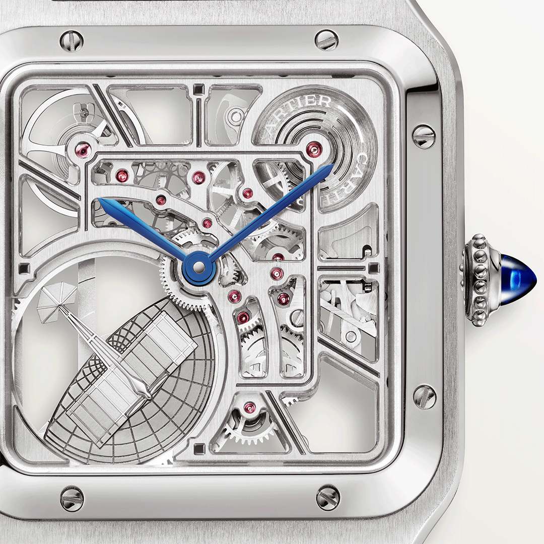 Cartier Santos-Dumont Skeleton Watch WHSA0032