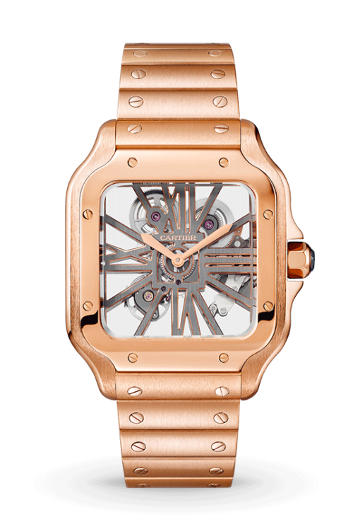 Santos De Cartier Skeleton Watch WHSA0016